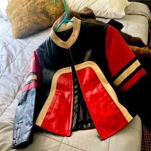 Woman size-small leather jacket